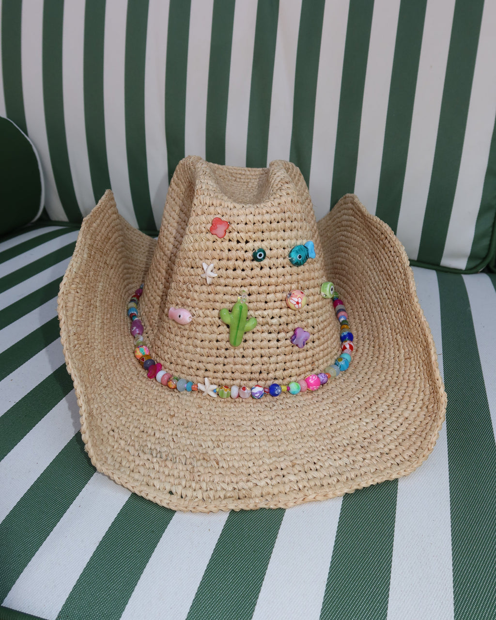 Tahiti Straw Lucky Charms Cowboy Hat