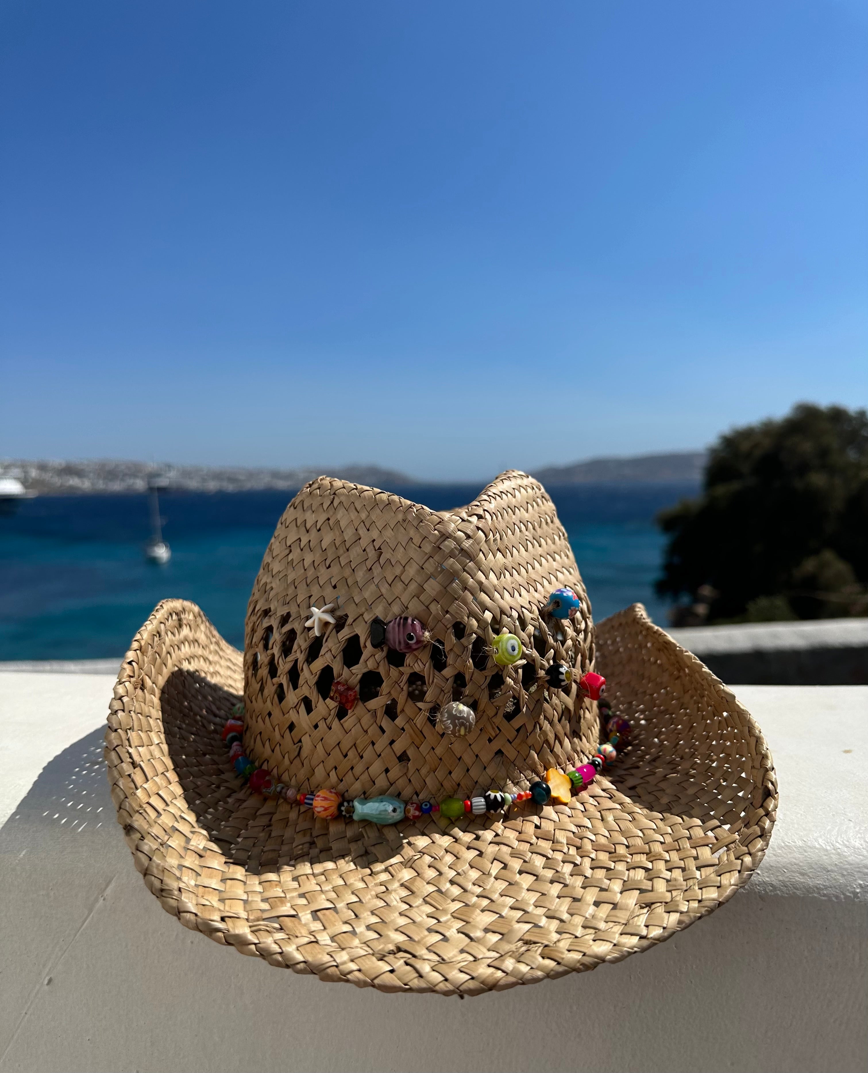 Island Straw Lucky Charms Cowboy Hat.