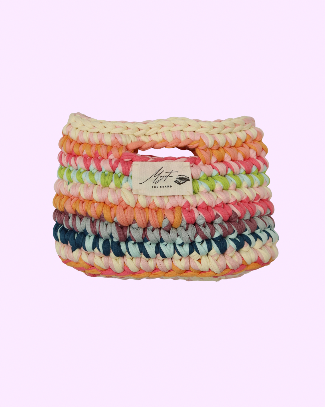 Tropicana Mini Top Handle Crochet Bag.