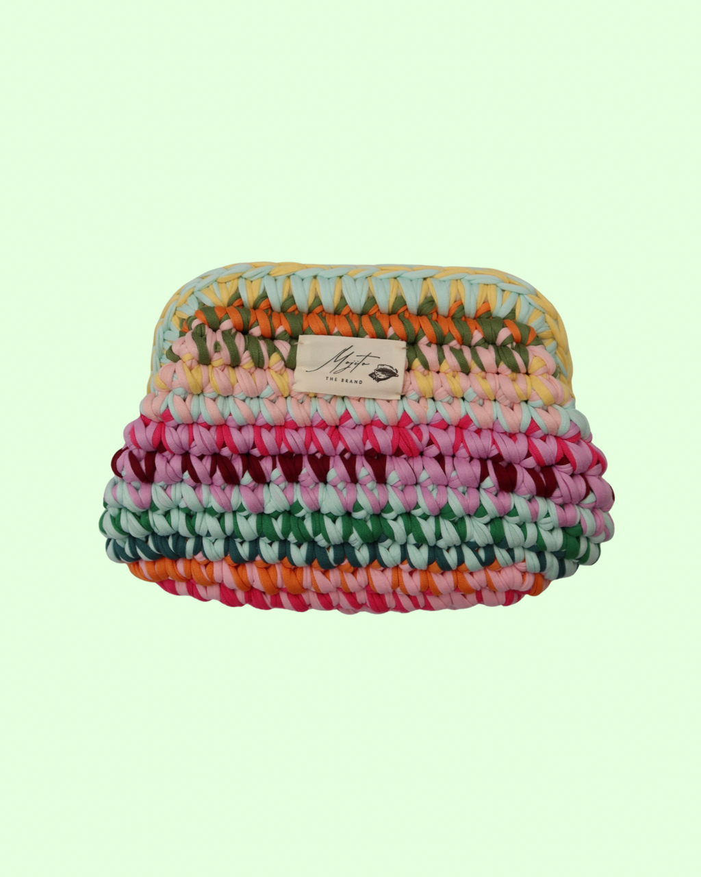Palm Island Crochet Clutch Bag.