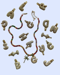 Bubble Letter Alphabet Charm.